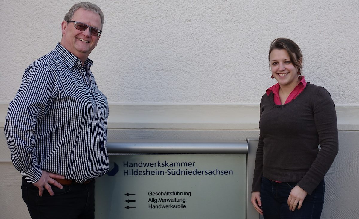 Vom Hörsaal in die Werkstatt: Walter Macke und Carolin Walter helfen Studienaussteigern bei der Suche nach neuen Berufsperspektiven im Handwerk.
