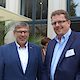 Präsident Roman (li.) mit Matthias Mehler (Event Werft GmbH)