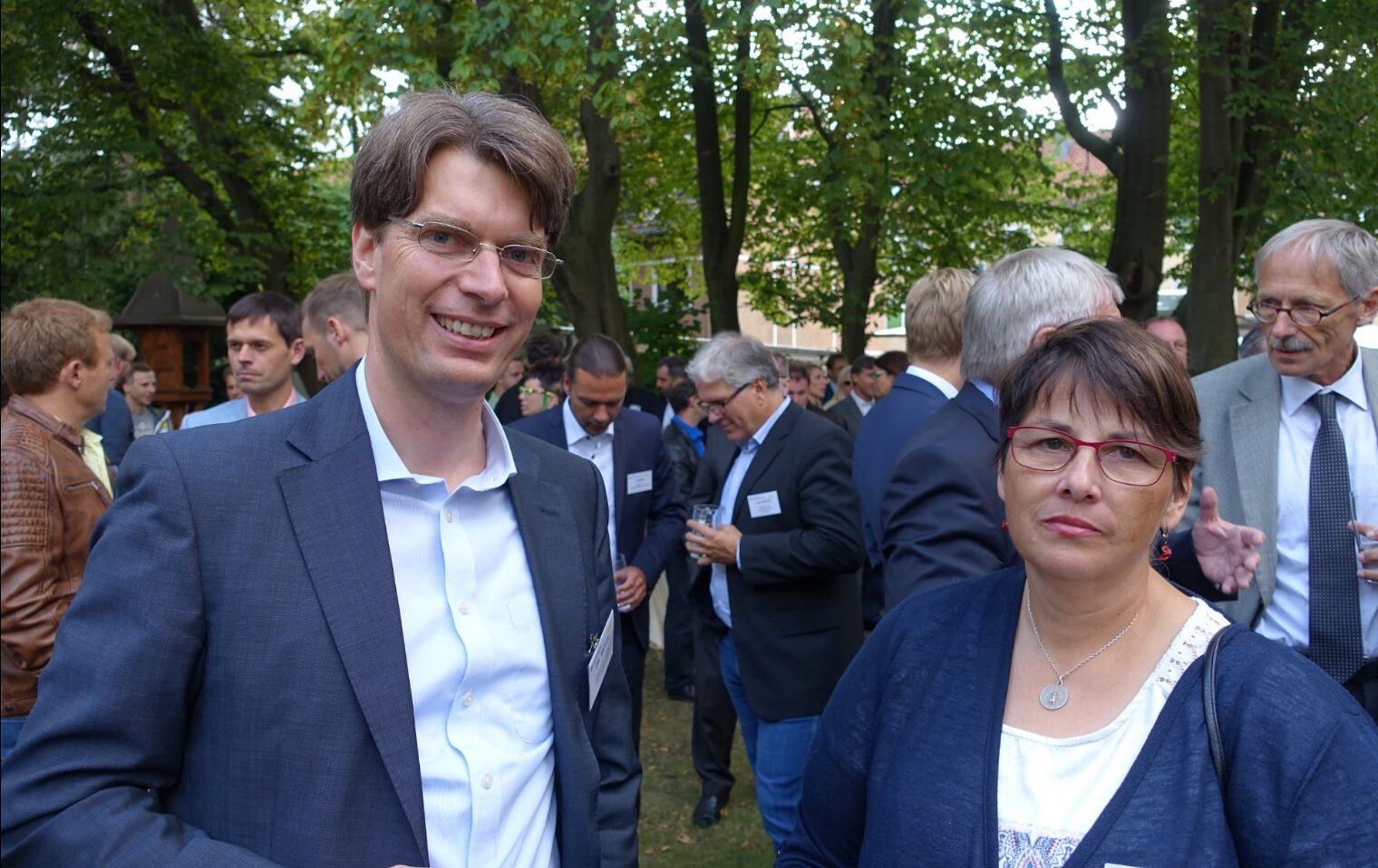 Dr. Ingo Meyer (Oberbürgermeister Hildesheim) und Corinna Finke (Fraktionsvorsitzende Hildesheim)