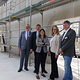 v.l.n.r. HWK-Geschäftsführer Jürgen Garms, HWK-Präsident Delfino Roman, Laura Rebuschat (MdL), HWK-Hauptgeschäftsführerin Ina-Maria Heidmann und HWK-Gebäudemanager Claus Seifert. 