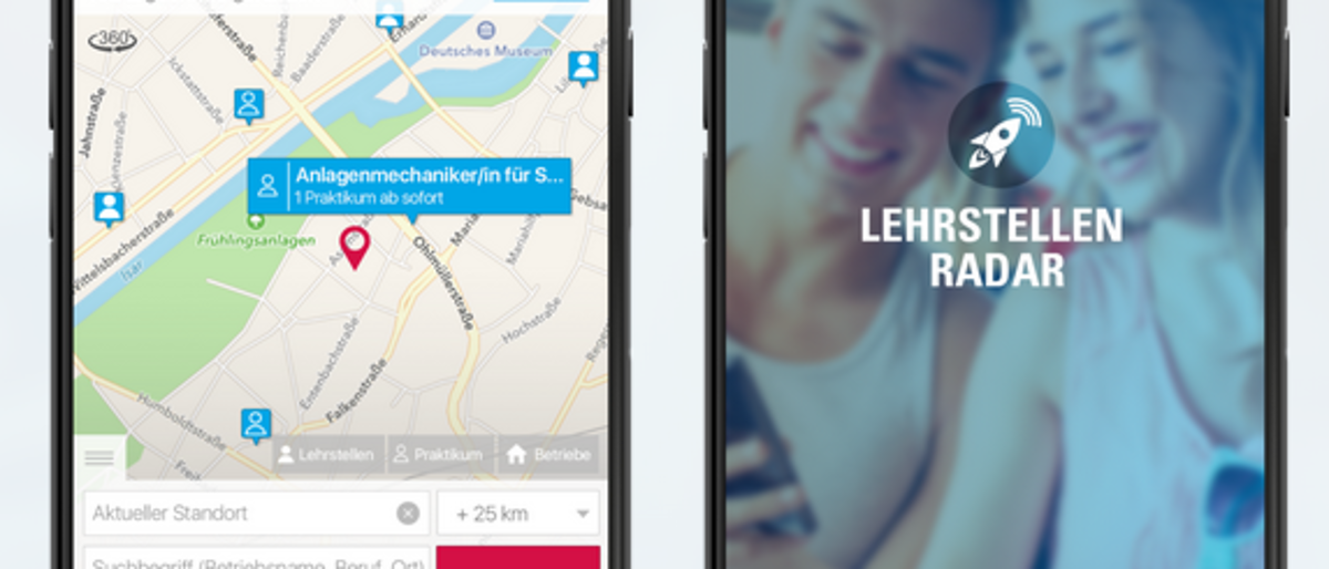 Ausbildungsplätze werden heute per App gesucht. Ausbildungsbetriebe sollten sich diese Möglichkeit nicht entgehen lassen und kostenfrei offene Plätze schalten. Ausbildungsplätze werden heute per App gesucht. Ausbildungsbetriebe sollten sich diese Möglichkeit nicht entgehen lassen und kostenfrei offene Plätze schalten.