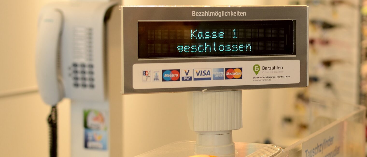 Kasse geschlossen