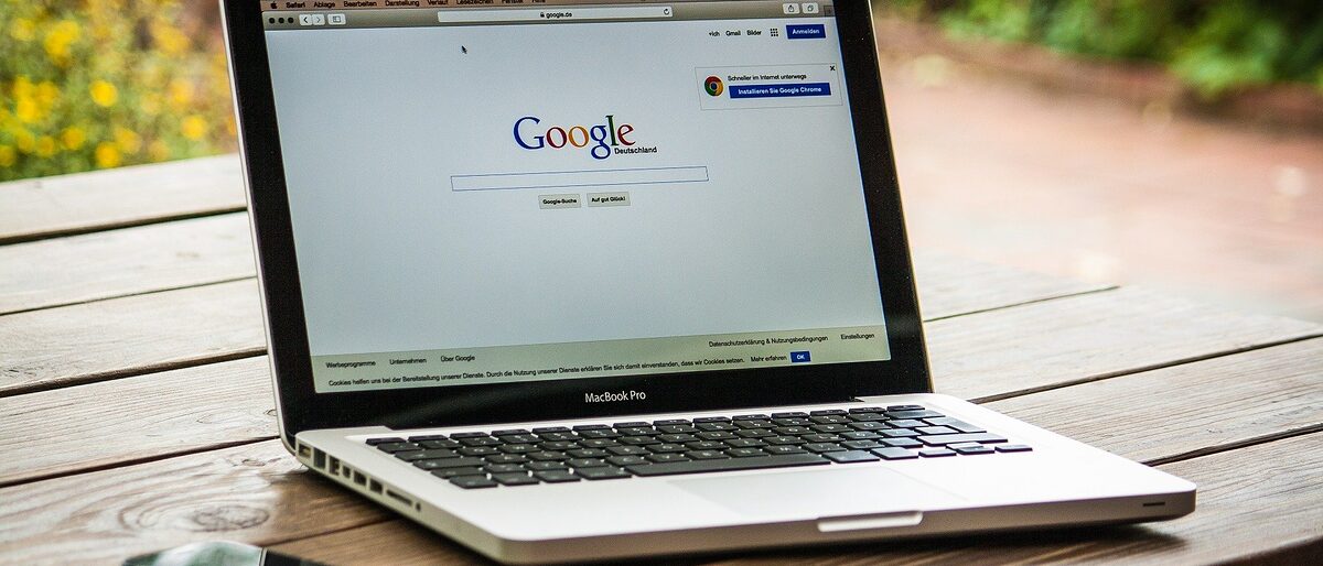 Google auf dem MacBook