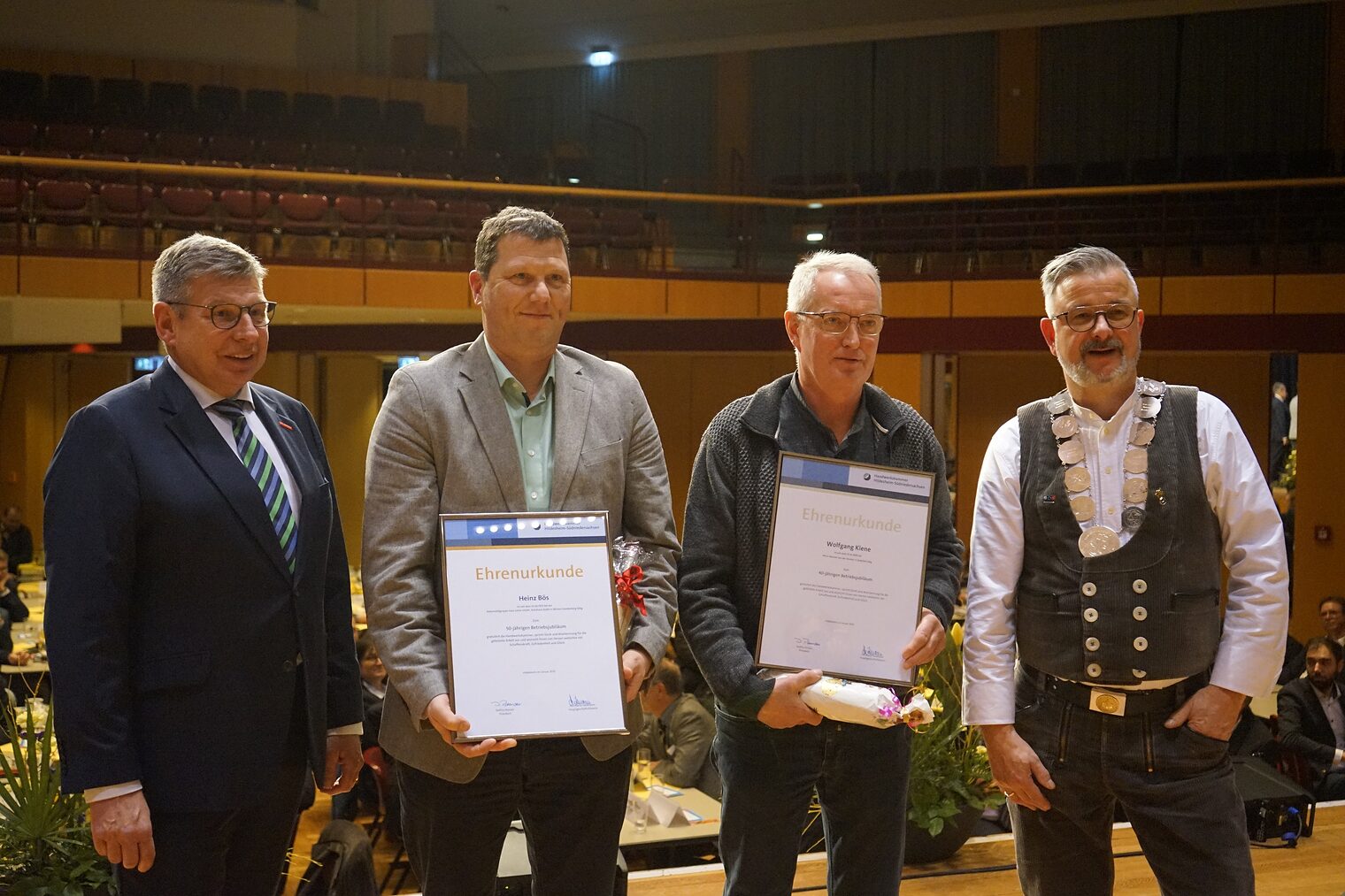 Ehrung für 50-jährige Betriebszugehörigkeit